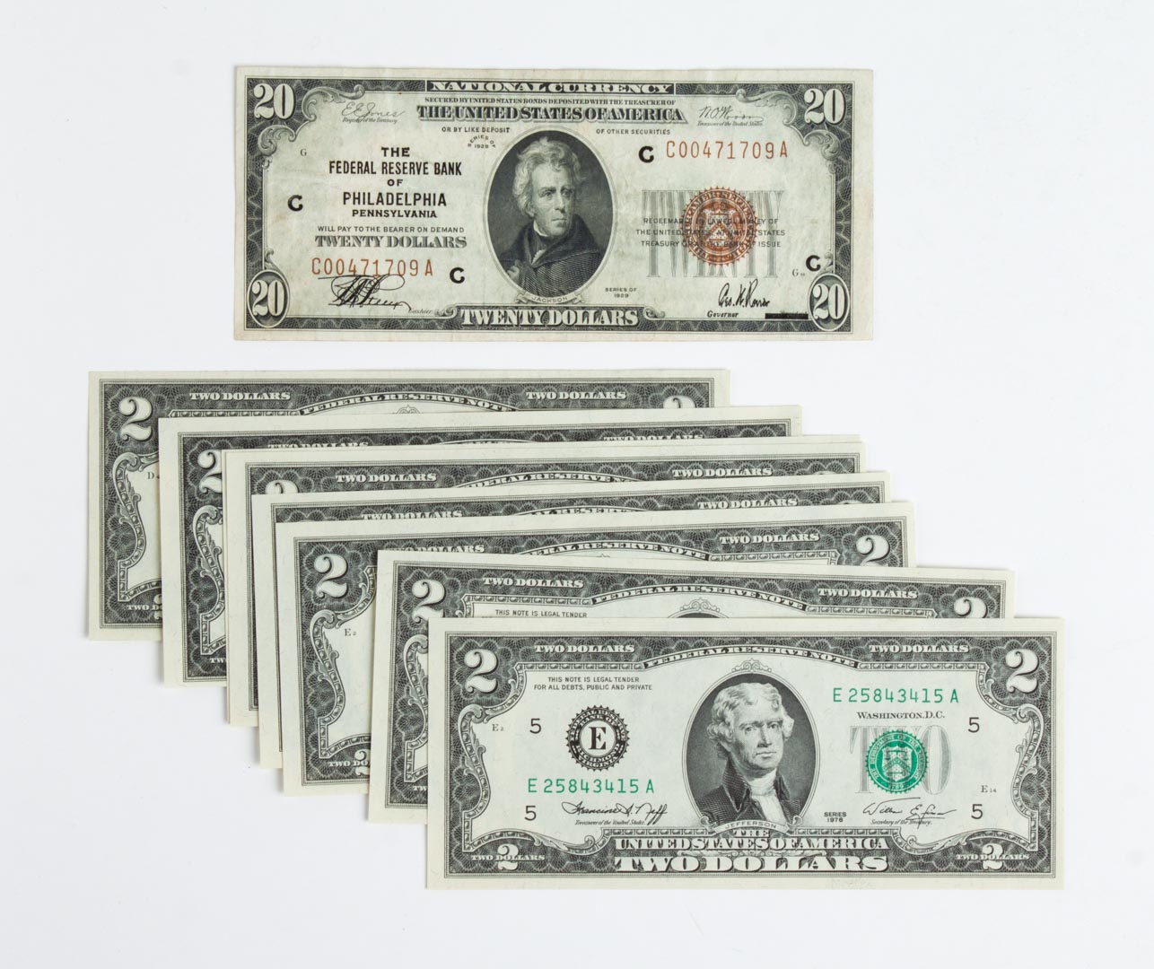 Appraisal: U S Federal Reserve Bank Note National Currency note issued