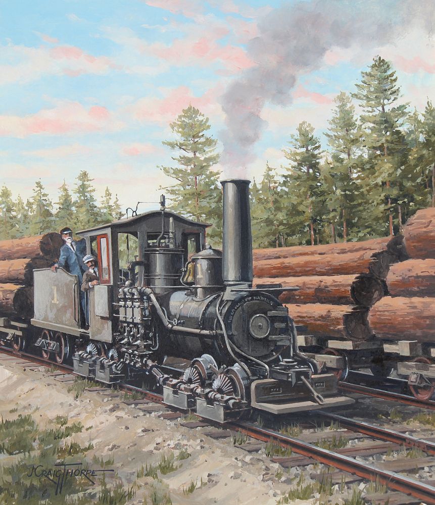 Appraisal: J Craig Thorpe B Michigan Locomotive Oil J Craig Thorpe