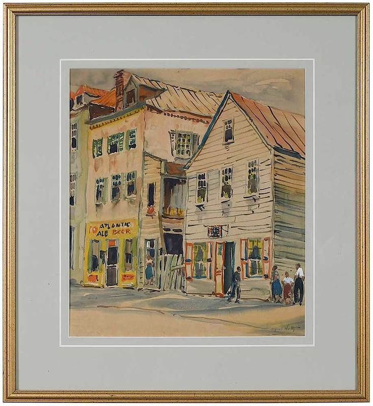 Appraisal: Alfred Heber Hutty Charleston South Carolina - Charleston Corner signed