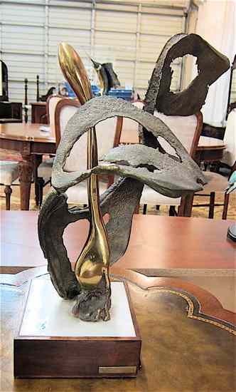 Appraisal: KENNETH L FISHER SPRINGFIELD OREGON B ORIGINAL BRONZE SCULPTURE ''Calla