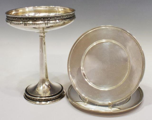 Appraisal: lot of American sterling silver tableware including small plate Webster