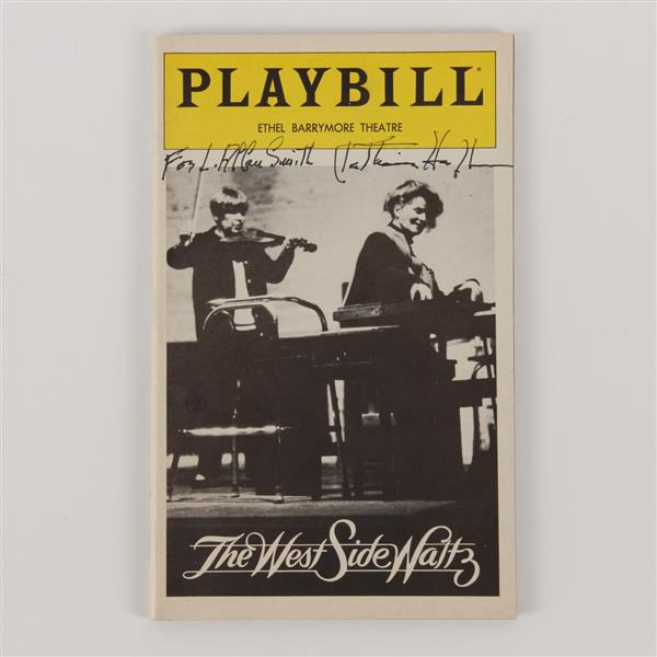 Appraisal: Katharine Hepburn - signed Playbill Katharine Houghton Hepburn was an