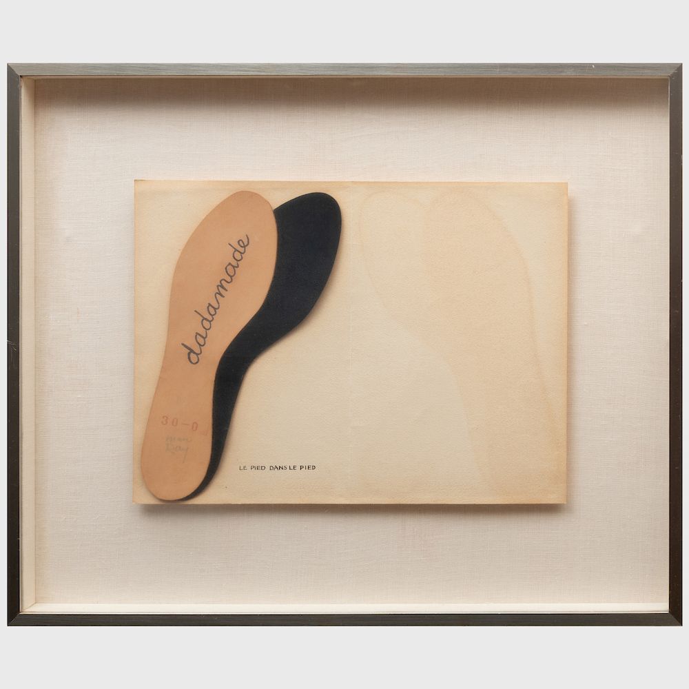 Appraisal: Man Ray - Le Pied Dans Le Pied Ready-made collage