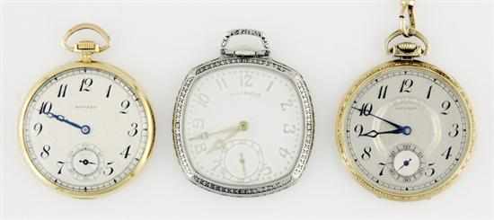 Appraisal: Howard Illinois pocketwatches circa E Howard jewel gold-filled pocketwatch serial