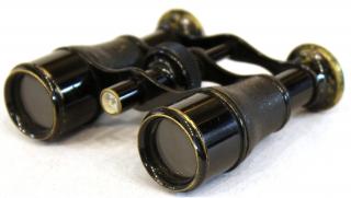 Appraisal: Iris Paris Vintage Hunter's Pocket Binoculars Metal and leather marked