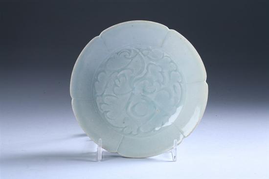 Appraisal: CHINESE QINGBAI PORCELAIN LOTUS DISH Southern Song Dynasty Interior finely