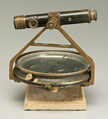 Appraisal: Randolph telescopic compass in telescope mounted on compass with in