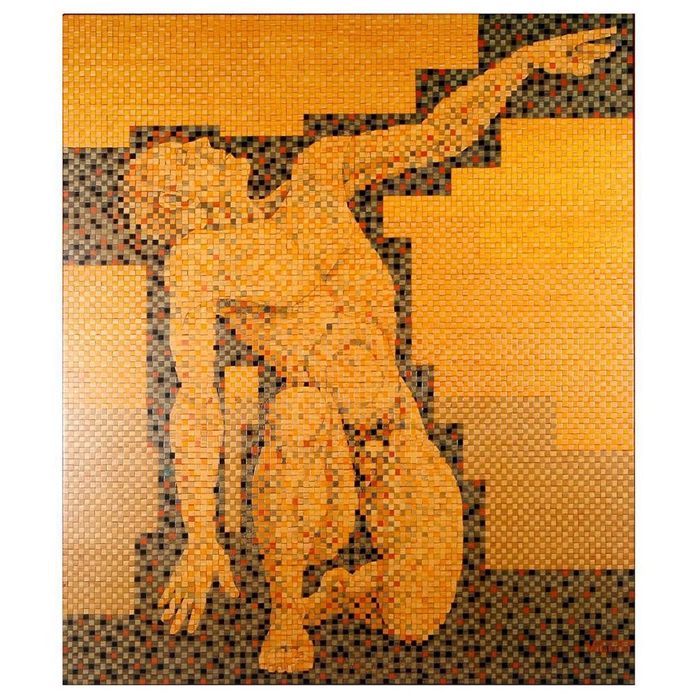 Appraisal: Mosaic of a classical nude Artist Unsigned Subject Title An