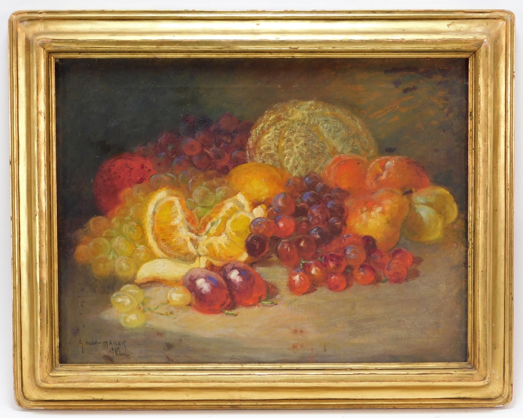 Appraisal: GEORGE WILLIAM WHITAKER O C STILL LIFE PAINTING Rhode Island