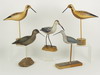 Appraisal: SHORE BIRD LOT - Lot of five contemporary hand carved