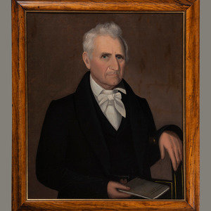 Appraisal: Attributed to Ammi Phillips - James DeLong - Holding a