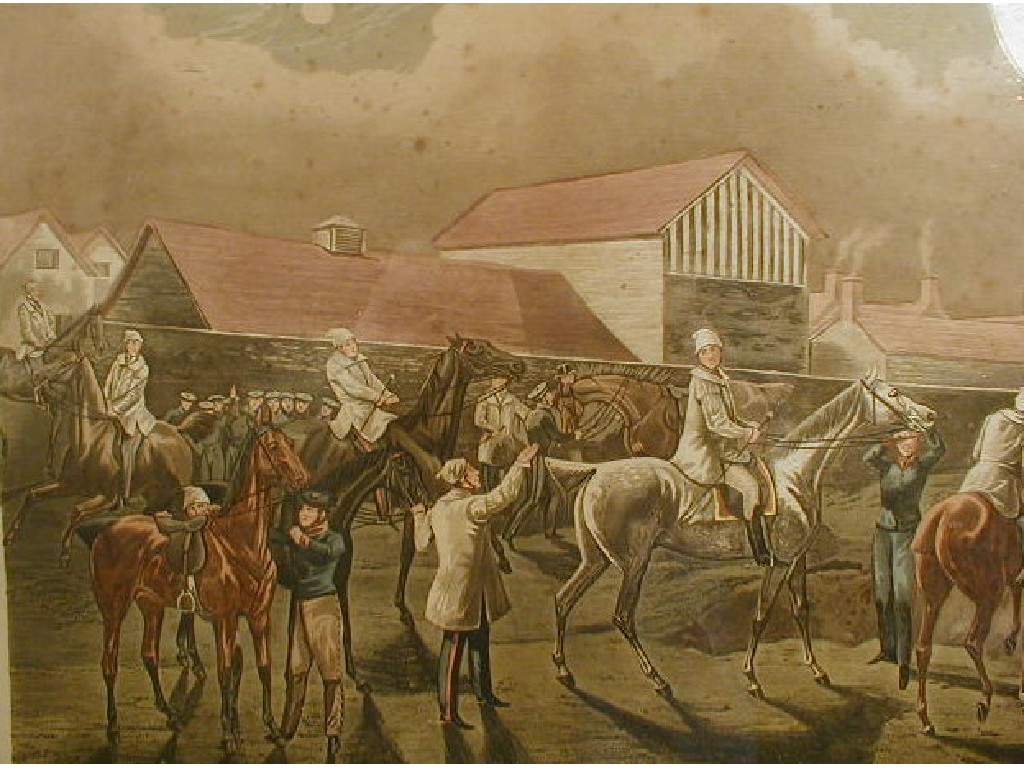 Appraisal: After Alken The First Steeplechase on Record colour engravings by