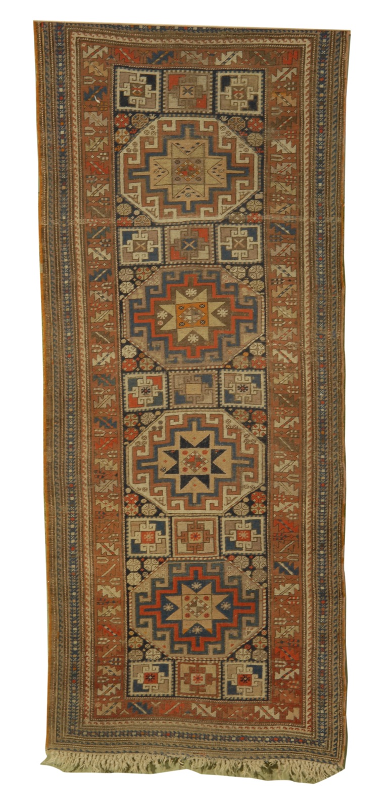 Appraisal: ORIENTAL RUG CAUCASIAN ' x ' In red ivory and