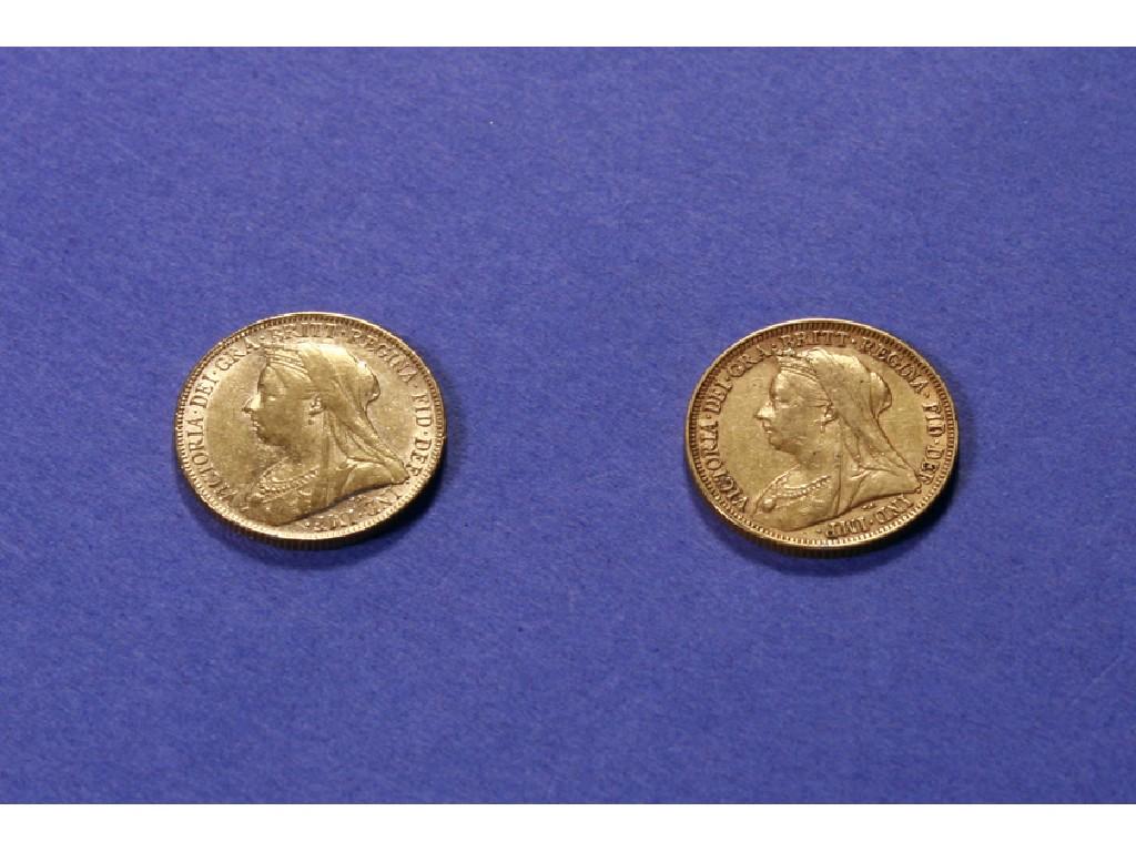 Appraisal: A VICTORIAN GOLD SOVEREIGN and one other