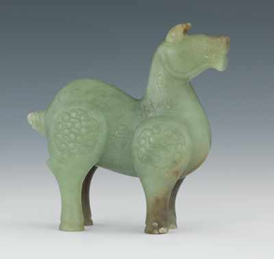 Appraisal: A Chinese Carved Jade Archaic Style Horse Late Qing Carved