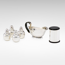 Appraisal: Scandinavian COLLECTION OF TABLEWARE th centurysterling silver silver Bakelite glass