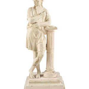 Appraisal: A Painted Plaster Figure of Pan Height inches Property from