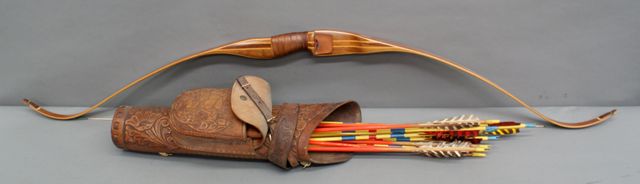 Appraisal: A Sporting bow and eleven hunting arrows maker Wonderbow RH