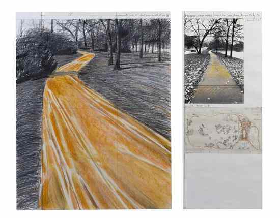 Appraisal: Christo and Jeanne-Claude American b Wrapped Walkways Project for Jacob