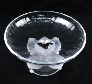 Appraisal: Lalique Bird Compote Marked 'Lalique' on underside of base H