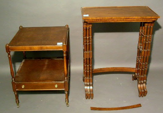 Appraisal: Mahogany end table h x w x d and a