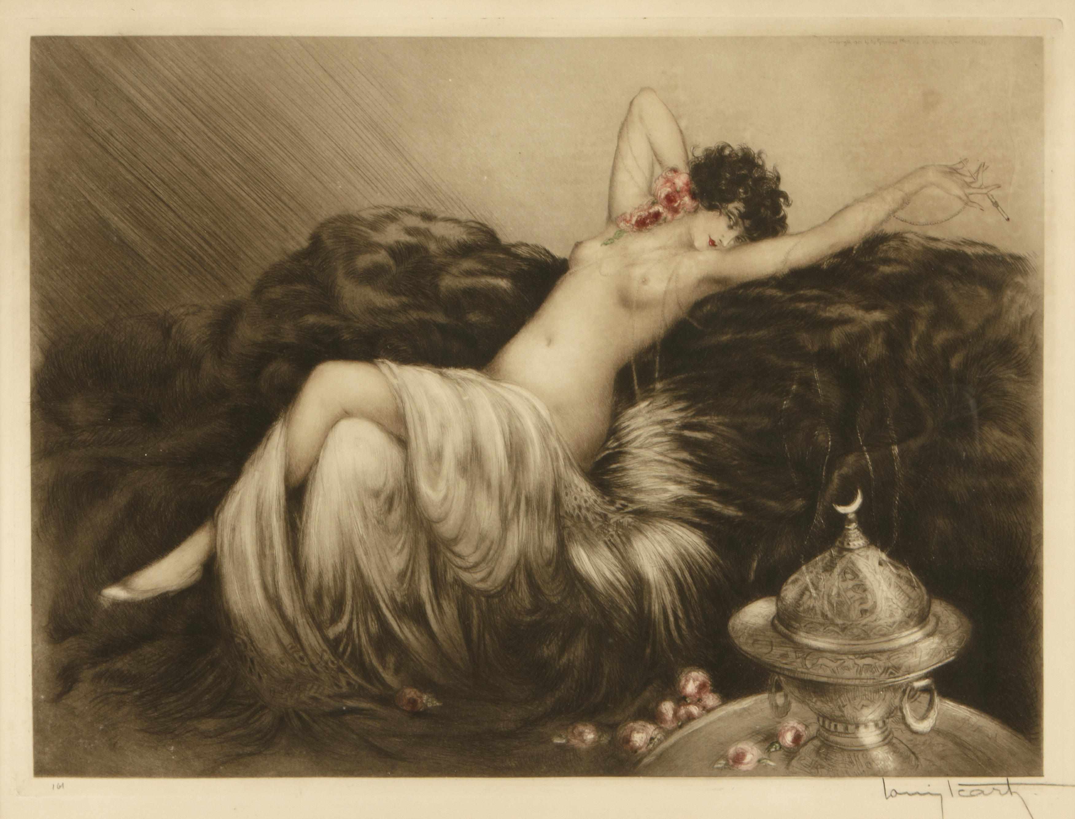 Appraisal: Louis Icart French - Smoke H C I Etching and