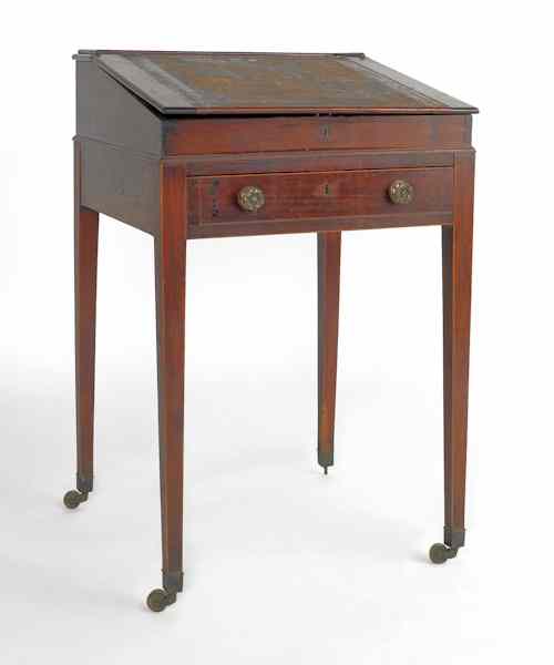 Appraisal: Regency mahogany writing desk early th c together with a