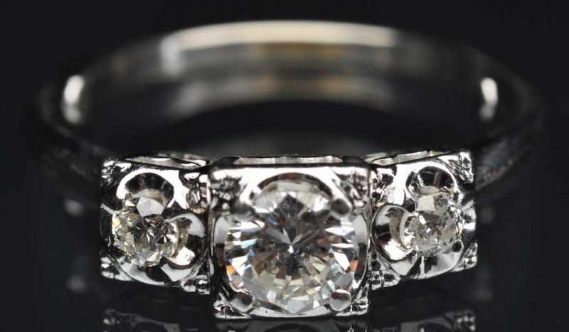 Appraisal: K W Gold Diamond Ring Center diamond carat SI SI