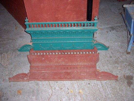 Appraisal: A pair of Victorian cast iron door lintels Rd No