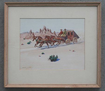 Appraisal: REEDY Leonard H American - ''Stagecoach Days'' W C ''