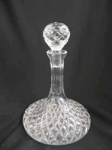 Appraisal: Cut Crystal Ship's Decanter diamond design ''