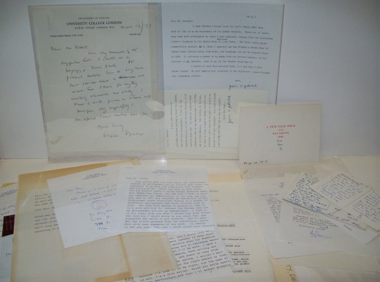 Appraisal: WRITERS Group of letters Signed or Signed and Inscribed to