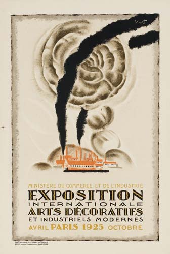 Appraisal: CHARLES LOUPOT EXPOSITION INTERNATIONALE ARTS DECORATIFS x inches x cm