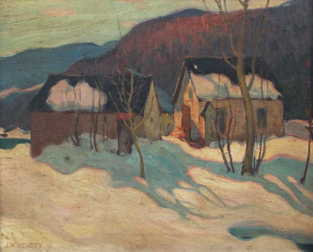 Appraisal: BEATTY John William Canadian - Winter Landscape with Farm House