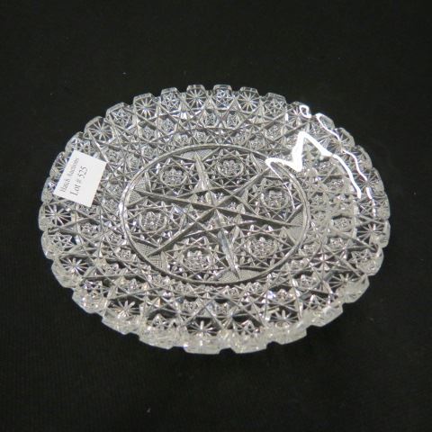 Appraisal: Cut Glass Plate brilliant period elaborate design