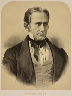 Appraisal: Lithographic portrait of Henry Clay Lithographic Portrait of Henry Clay