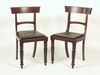 Appraisal: CHAIRS - Lot of four classical mahogany chairs circa -