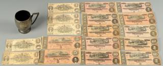 Appraisal: Archive of Confederate Currency Premium Cup Archive of Confederate Currency