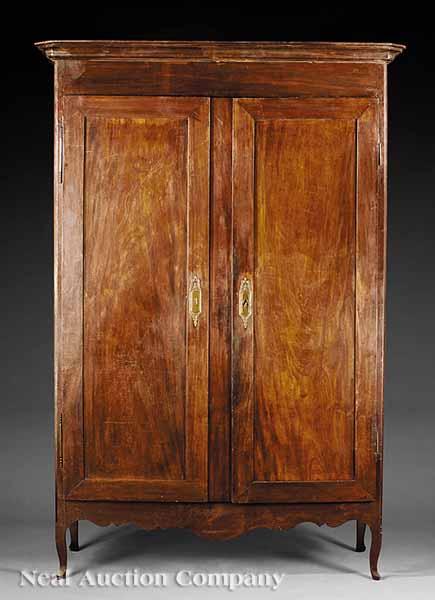 Appraisal: A Louisiana Mahogany Armoire late th early th c the