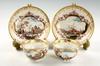 Appraisal: TEA BOWLS AND SAUCERS - Circa pair of Meissen tea