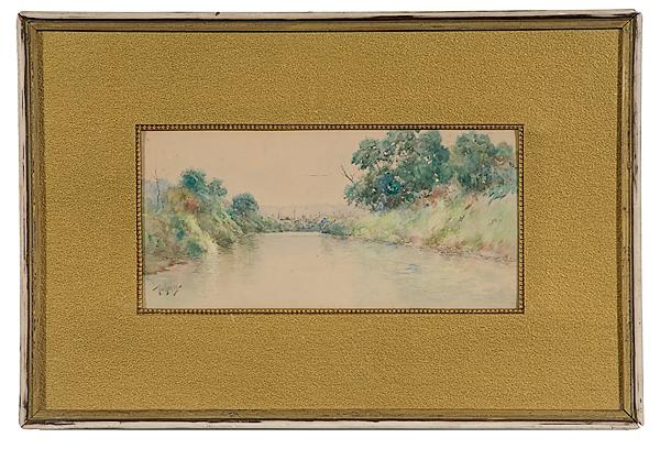 Appraisal: KENTUCKY LANDSCAPE BY PAUL SAWYIER WATERCOLOR Paul Sawyier American -