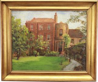 Appraisal: th C Painting of English Building th C Painting of