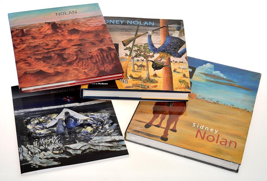 Appraisal: NOLAN SIDNEY ILLUSTR FOUR BOOKS CONCERNING SIDNEY NOLAN INCL ANTARCTIC