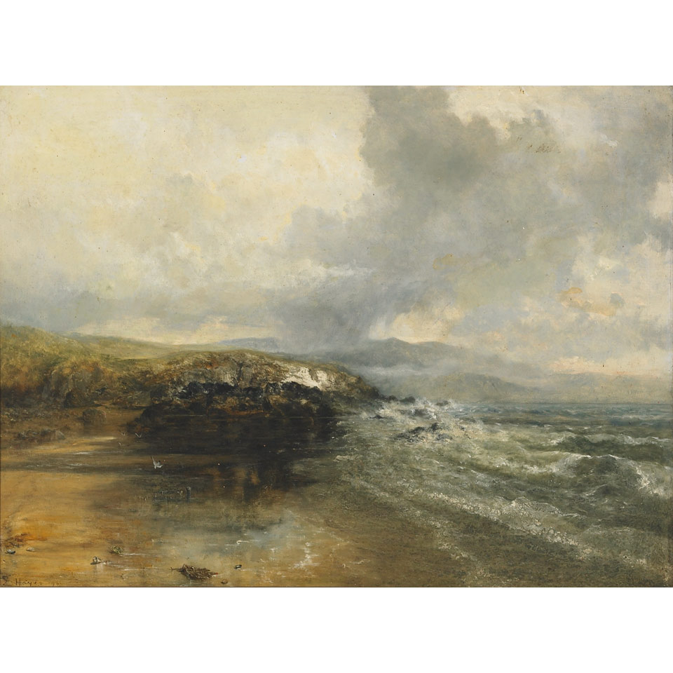 Appraisal: Edwin Hayes - Irish English BREAKERS OFF THE CORNISH COAST