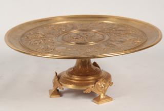 Appraisal: TH C FRENCH DORE BRONZE TAZZA FRENCH DORE BRONZE TAZZA