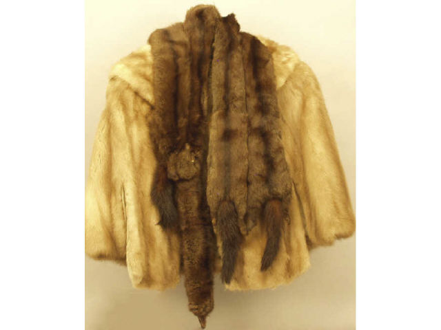 Appraisal: Collection of minks one mink coat by Kneeter and and