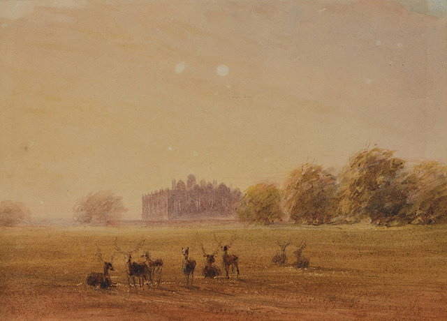 Appraisal: ATTRIBUTED TO DAVID COX - 'Aston Hall' watercolour x cmHenry