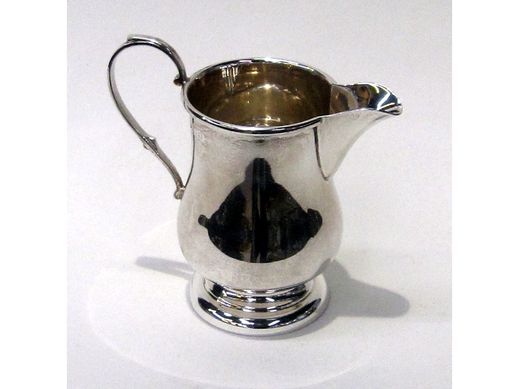 Appraisal: Silver cream jug Birmingham