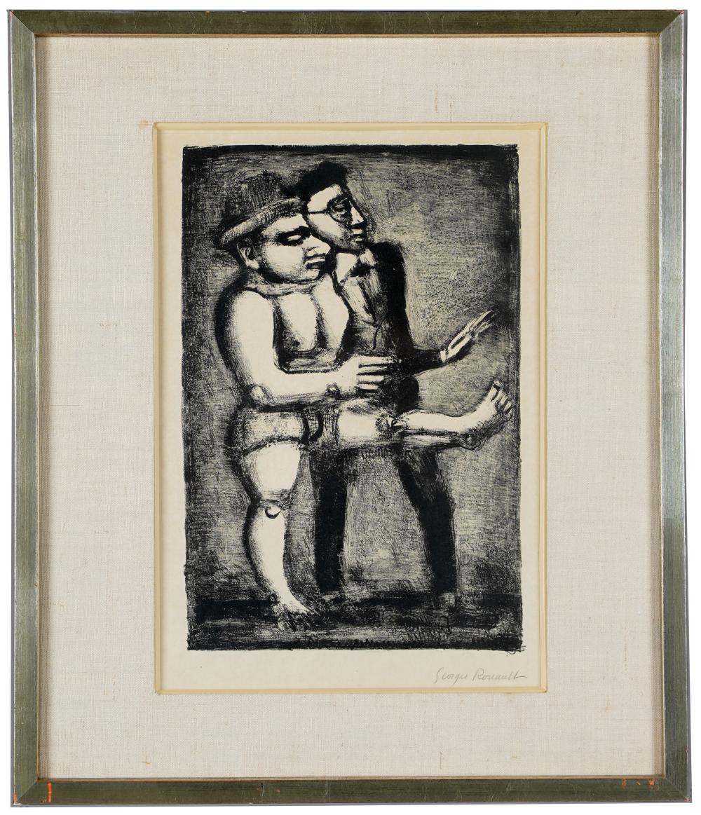 Appraisal: GEORGES ROUAULT - GROTESQUE lithograph signed in pencil lower right