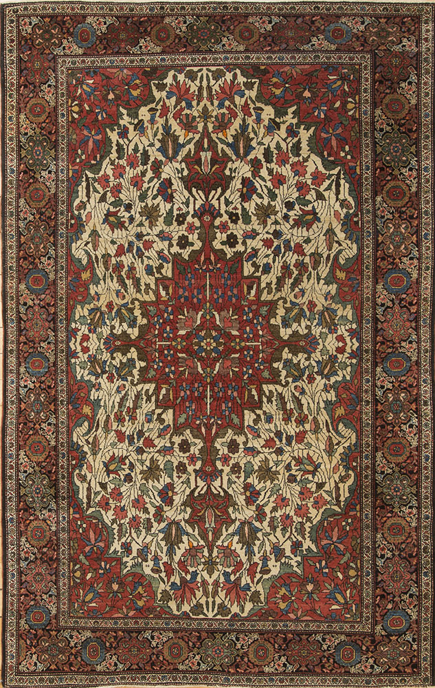 Appraisal: SAROUK FERAHAN MEDALLION RUG ft x ft in Provenance Sold